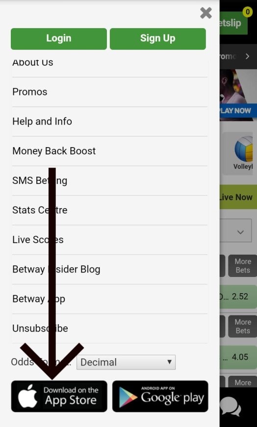 betway download in app store